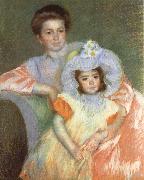 Mary Cassatt Reine Lefebvre and Margot USA oil painting artist